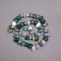 Jasper beads on a thread, natural stone, faceted, diameter 11x9 mm, length 40 cm