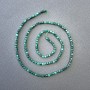 Malachite Beads on Thread, Natural Stone, Cube Beads, Diameter 2.5×2.5 mm, Length 40 cm