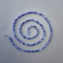 Sodalite cube beads on a strand, natural stone, diameter 2.5×2.5 mm, length 39 cm ±