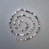 Tourmaline Assorted Beads on a Strand - Cube-Shaped Natural Stone, Diameter 2.5 x 2.5 mm, Length 39 cm