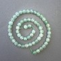Jade Beads, Natural Stone, Faceted Cubes, 7×7 mm Diameter ±, 39 cm Length ± on Thread