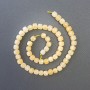 Citrine Beads, Natural Stone, Faceted Cubes, 7x7 mm, 39 cm Length on Thread
