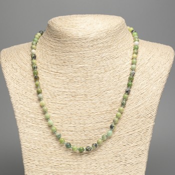 Australian Jadeite Necklace (Acrylic Imitation) Smooth Beads, 6 mm Diameter, 50 cm Length
