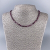 Tourmaline Necklace, Natural Stone, Faceted Cube Beads, 4x4 mm Diameter, 50 cm Length ±