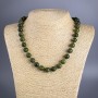 Jadeite Beads Necklace (Acrylic), Smooth Beads, Diameter 10.5 mm, Length 50 cm +/-