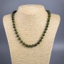 Imitation Jadeite Necklace with Smooth Acrylic Beads, 8.5 mm Diameter, 50 cm Length