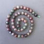 Watermelon Garnet Beads, Natural Stone, Smooth Round Beads, Diameter 8.5 mm, Length 39 cm ±