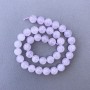 Lavender Amethyst Beads, Natural Stone, Smooth Beads, Diameter 10.5 mm, Length 39 cm+