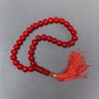 Coral Rosaries (Pressed), Smooth Beads, 12 mm Diameter, 33 Beads, with Coral Inserts
