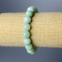 Amazonite Bracelet, Natural Stone, Smooth Beads, Diameter 10.5 mm, Length 18 cm (stretch)