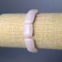 Pink Quartz Bracelet with Rectangular Links