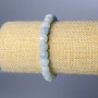 Aquamarine bracelet with natural stone, faceted cube beads, 7mm diameter, 18cm length (stretch)