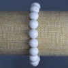Sponge Coral Bracelet with Smooth Bead, diameter 10.5 mm +/-, length 18 cm (stretch)