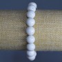 Sponge Coral Bracelet with Smooth Bead, diameter 10.5 mm +/-, length 18 cm (stretch)