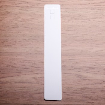 Bracelet display tray 21×3.3 cm, white cardboard, 100 pcs