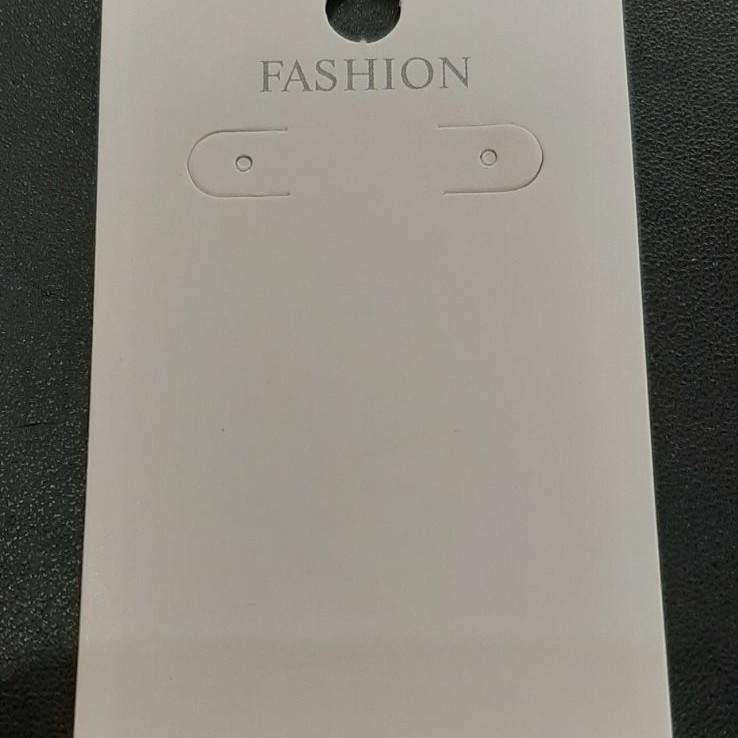 Earring display card 7.5×4.5 cm, cardboard, for 100 pcs