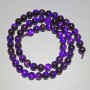 Purple Cat's Eye Beads, natural stone, smooth beads, diameter 6mm, length 37cm on thread