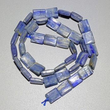 Kianite Beads, Natural Stone, Rectangular Shape, 8×10 mm, 40 cm Length ± on Thread