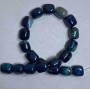 Agate Beads, Brick-Shaped Natural Stone, 16x19 mm, 38 cm on thread
