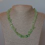 Green Aventurine Necklace with Natural Stone Chips, 8x4 mm, length 48 cm ±