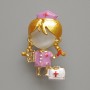 Brooch-pendant 'Nurse' with Cat's Eye