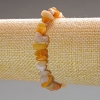 Yellow Agate Bracelet, natural stone chips, diameter 8x4 mm ±, length 18 cm (stretch)