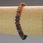 Natural Tourmaline Bracelet with Faceted Rondelle, 6x4.5 mm, 18 cm (Stretch)