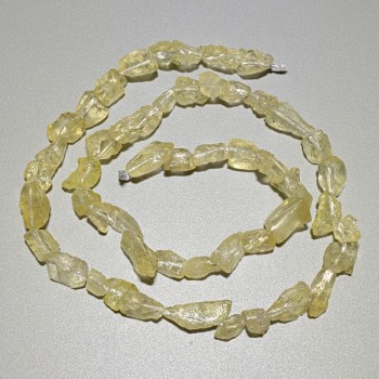 Citrine Quartz Beads, Natural Stone, Cabochon-cut, 6x9 mm Diameter, 40 cm Strand