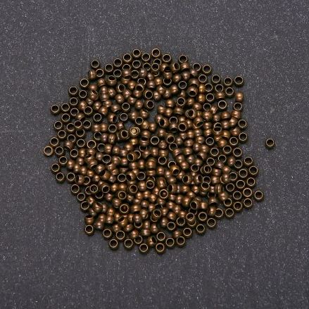 Crimp Fixers 'Zakhypy', diameter 2.5 mm, bronze color 200 g