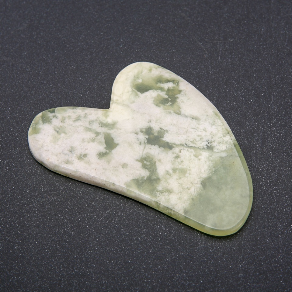 Gua Sha massage scraper made from natural Onyx stone 5.5x8 cm