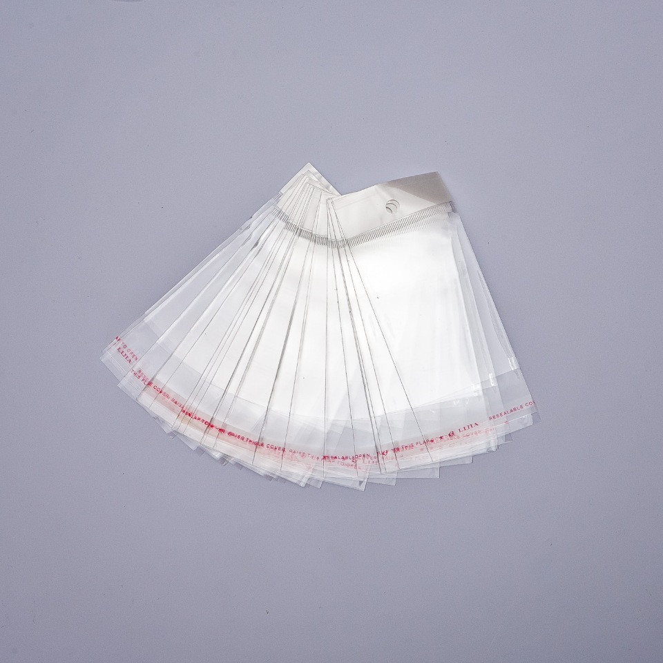 Self-adhesive packaging bag 5.5×14 cm, 100 pcs per pack