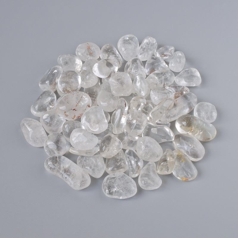 Souvenir natural stone Rock Crystal, tumbled 14x11 mm ± packaging 100 g
