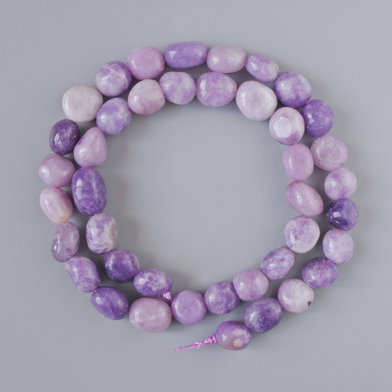 Lepidolite Beads, Natural Stone, Faceted, Diameter 9x10mm, Length About 39cm on Thread