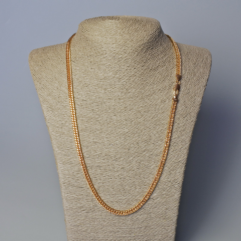 Xuping Chain with 18K Gold Plating, 5 mm Thick, 60 cm Long