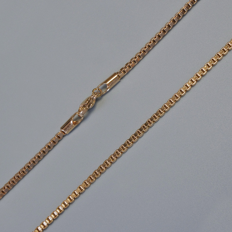 Xuping Chain with 18K Gold Plating, 2.2 mm thick, 45 cm long