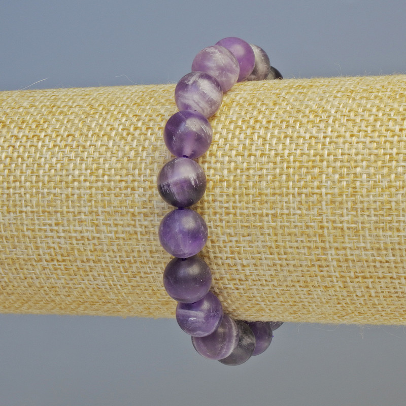 Bracelet made from natural amethyst