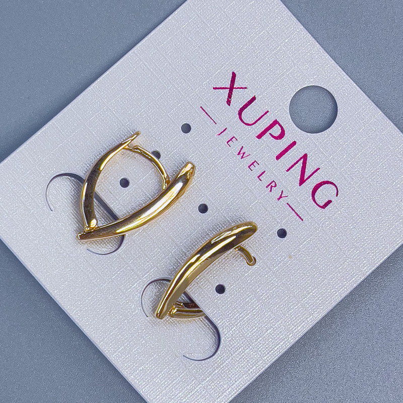 Xuping Earrings 19x2.5 mm - 18K Gold Plating