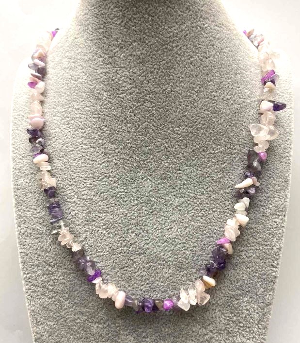 Necklace 'Crumb Assortment', chip size approximately 8×3 mm ±, length about 50 cm ± with clasp