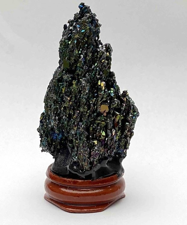Unpolished interior decorative Chalcopyrite on Stand 46x24mm+