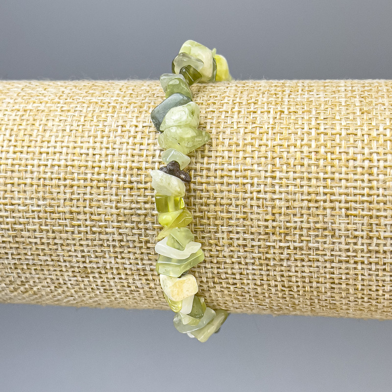 Onyx chip bracelet, diameter 7–10×3 mm, length 18 cm, stretch