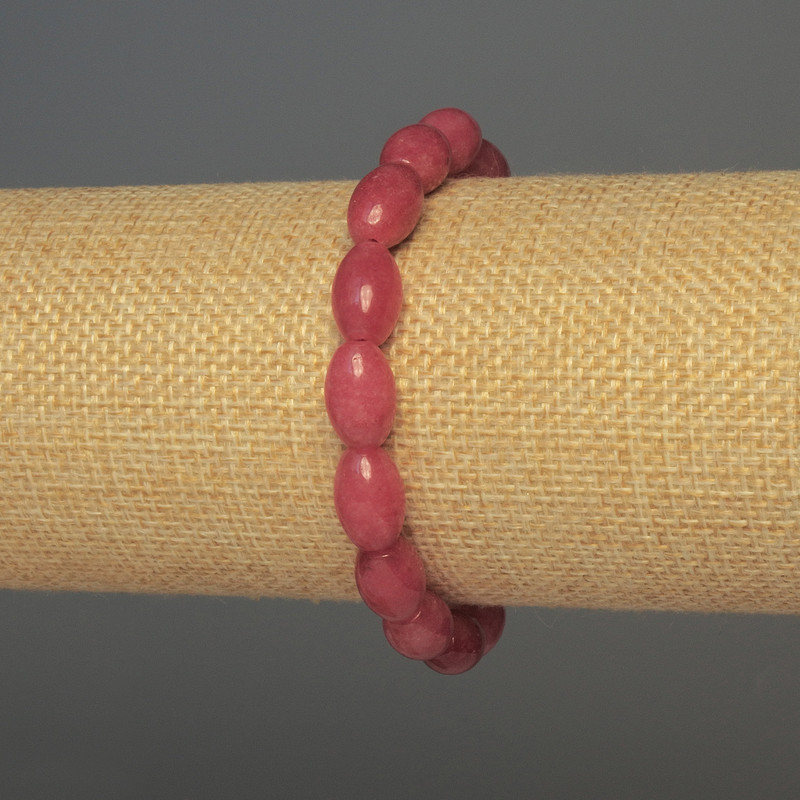 Браслет Турмалін зерно, діаметр 12х8мм+-, довжина 18см+- стрейч