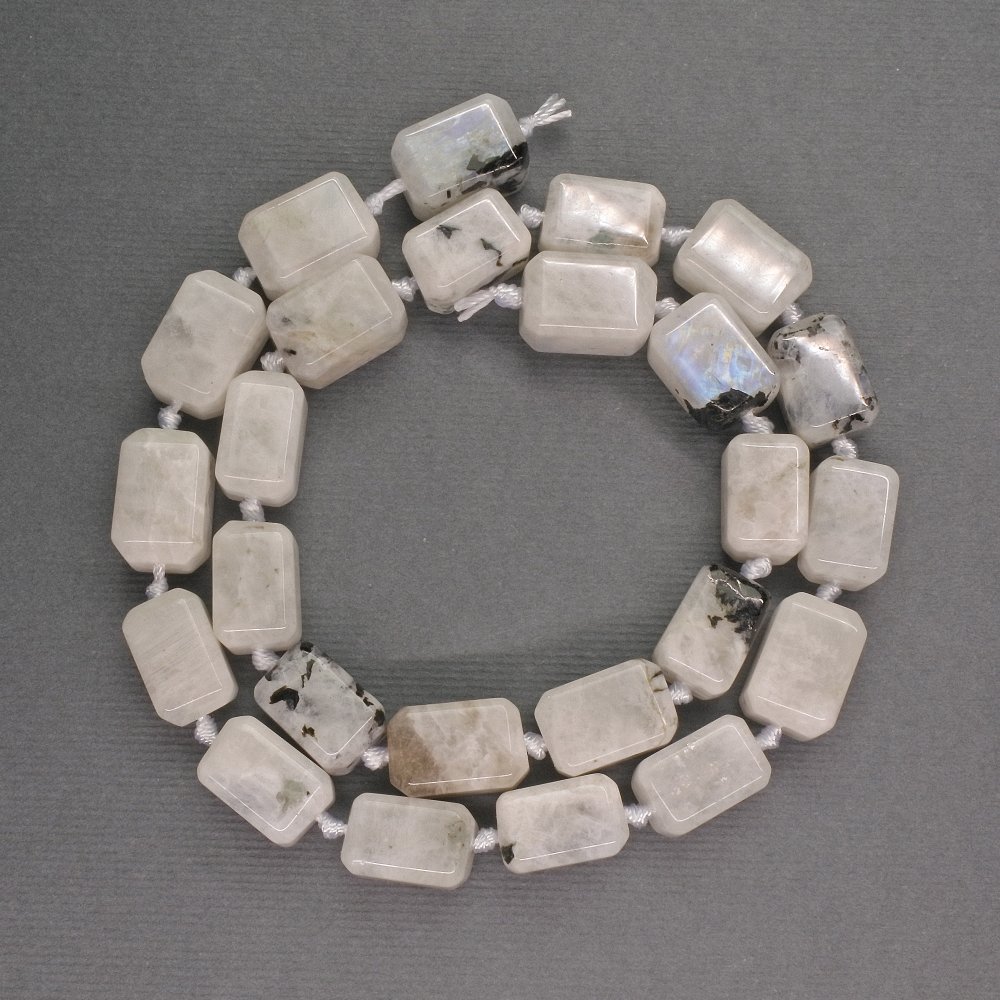 Moonstone Beads, Adularia, Rectangular, 9×9×13 mm, Natural