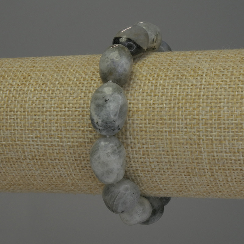 Labradorite Faceted Bracelet, 18 cm Stretch