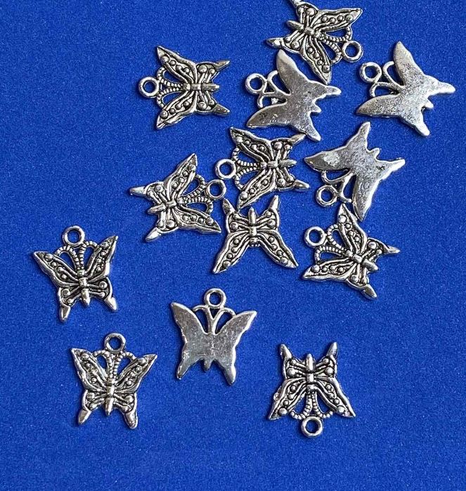 Butterfly Pendant Findings 18x16mm Packaging 20 g +/- 18 pcs +
