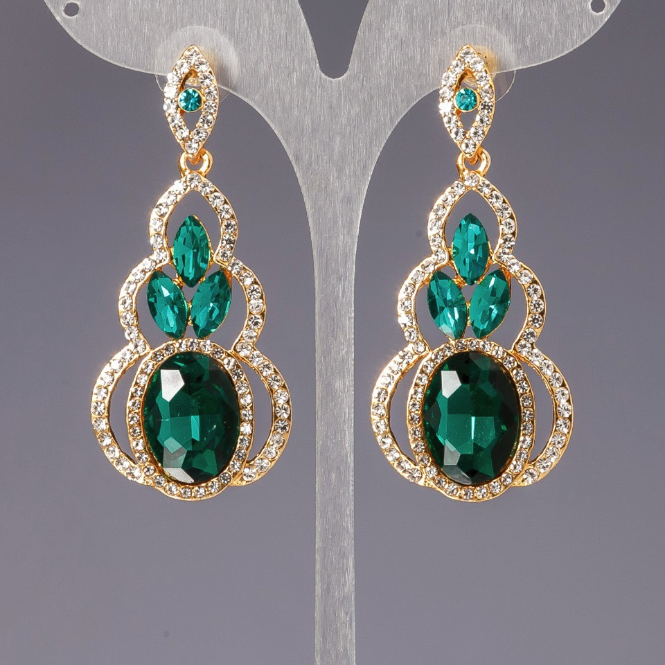 Earrings with Crystals "Chandeliers" "Chandeliers" "Linda"