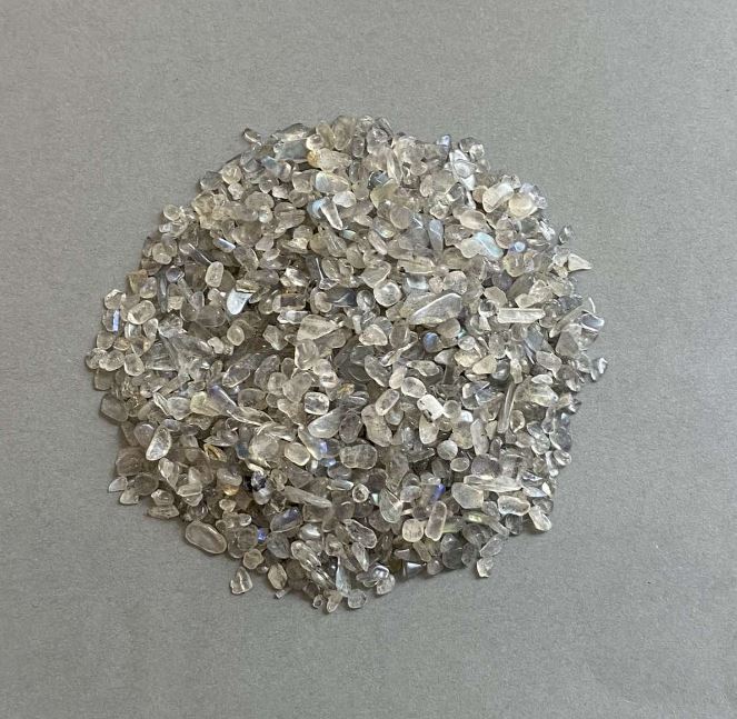 Natural Labradorite Chip Without Hole 3-8×2-4mm± (per 100g±)