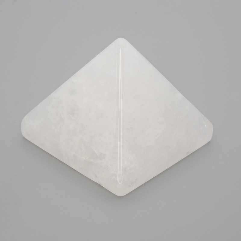 Pyramid souvenir, natural stone, Rock crystal, length 38×38 mm, width 33 mm