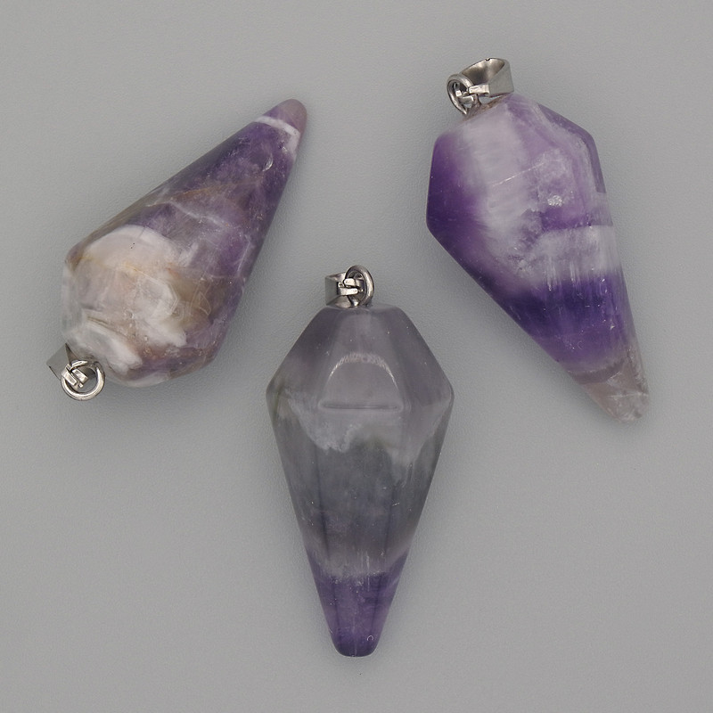 Pendant "Pendulum" Amethyst 38x28x14mm+