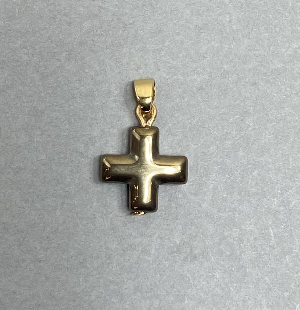 Hematite Cross Pendant 19x12mm+