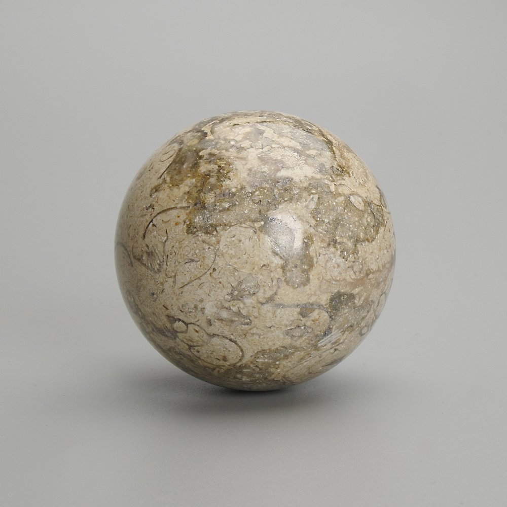 Souvenir Sphere Made of Petrified Coral, 50 mm Diameter+